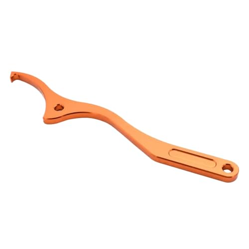 SINOSCOGO Compatible With FE FC TC TE 125 250 300 350 450 501 2014 2015 2016 Motocross Universal Fit CNC Aluminum Rear Absorber Suspension Shock Spanner Wrench Aftermarket Replacement(Orange) von SINOSCOGO