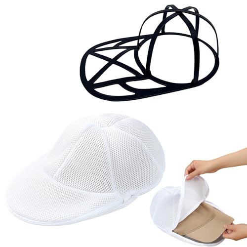 Cap Waschmaschinen Form,Zusammenklappbares Cap Washer,Cap Washer für Baseballmützen,Basecap Waschgestell für Waschmaschine & Geschirrspüler,Hat Washer für Erwachsene und Kinder Basecap von SINRAD