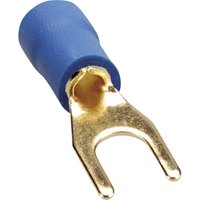 Sinuslive - 10324 Gabelkabelschuh Loch-Ø=2.5 mm Teilisoliert Blau 10 St. von SINUSLIVE