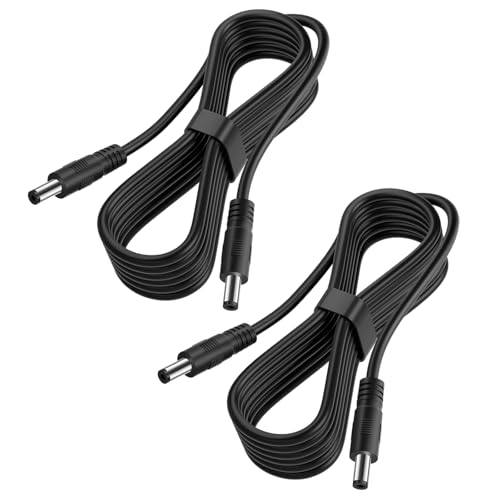 2-Pack Male to Male DC Extension Cord 5.5mm x 2.1mm,12v DC Power Extension Cable for Security Camera,Car,CCTV IP Surveillance,5v 9v 24v 12 Volt Plug Supply Adapter 3FT 6FT von SIOCEN