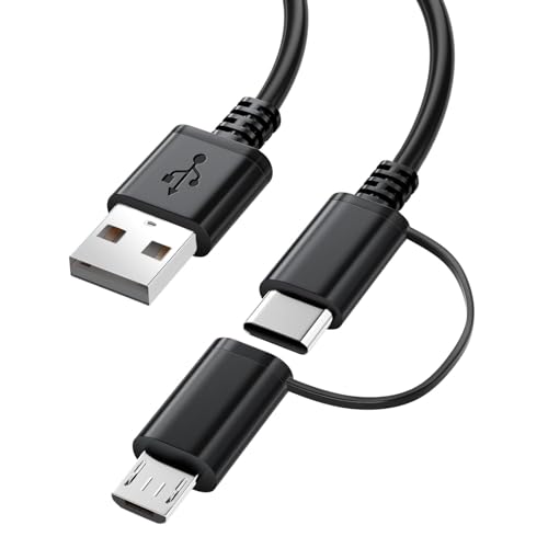 Fast Charger for Amazon Fire Tablet,Micro USB Cable USB C Charging Cord for Kindle Paperwhite,All Generation Old and New Fire HD 10 8 7 Plus,Max 11,Kids Pro,Edition Voyage Touch E-Reader,Type C 2 IN 1 Fast Charger for Amazon Fire Tablet,Micro USB Cable USB C Charging Cord for Kindle Paperwhite,All Generation Old and New Fire HD 10 8 7 Plus,Max 11,Kids Pro,Edition Voyage Touch E-Reader,Type C 2 IN 1 von SIOCEN
