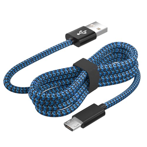PS4 Controller Charger Cord 2M,Micro USB Cable for Xbox One S/X Slim Elite,PS4 Charging Cable,Dualshock 4 Controller Data Wire for Playstation 4 Wireless Console Games von SIOCEN