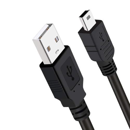 SIOCEN Mini-USB-Kabel Typ A auf Mini B Ladekabel für GoPro Hero 3+, Sony PS3 Controllerkabel, MP3-Player, Garmin GPS, Dashcam, PDA, Canon PowerShot Rebel ELPH Camera Playstation 3 Ladekabel (3M) von SIOCEN