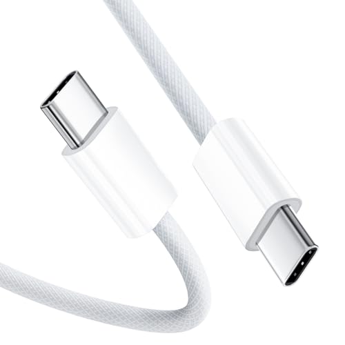 USB C Cable, 1M 60 W Fast Charging Cord USB C, Type-C to Type-C Cable for iPhone 16 15 Series Samsung Galaxy S24 S23 S22 MacBook Pro Air iPad Pro Air Pixel Switch LG Xiaomi and More USB C Cable, 1M 60 W Fast Charging Cord USB C, Type-C to Type-C Cable for iPhone 16 15 Series Samsung Galaxy S24 S23 S22 MacBook Pro Air iPad Pro Air Pixel Switch LG Xiaomi and More von SIOCEN
