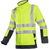 Warnschutz-Softshelljacke playford Multinorm Leuchtgelb/Marine Gr. 2XL - Sioen von SIOEN
