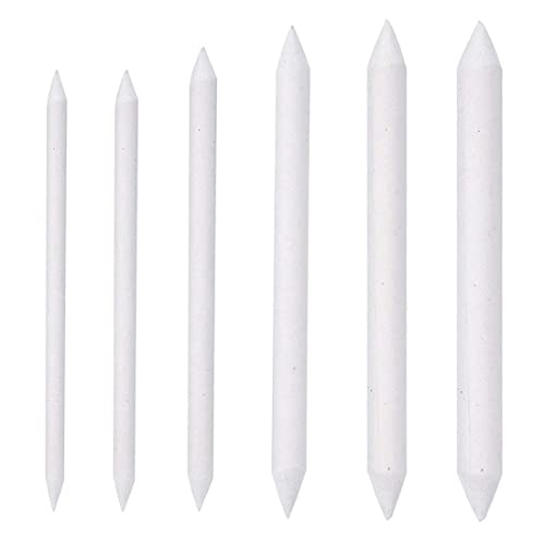 SIOPPKIK Papierwischer Set 6 Stück Blending Stümpfe für Student Skizze Zeichnen, Malen Zubehör, Radiergummi Stift von SIOPPKIK