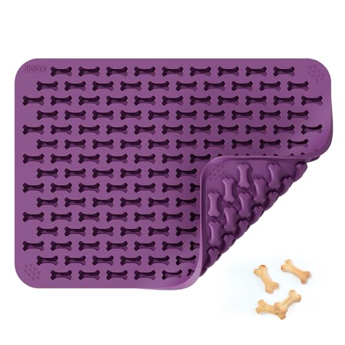 SIOUX Medium Knochen (2,6cm) Silikon Backmatte, Backform für medium DIY Hundekekse und Leckerlis, Knochenbackform, Antihaftend und Lebensmittelecht (BPA-Frei) von SIOUX