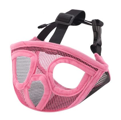 Maulkörbe Hund Korbmaulkorb Kurzer Schnauze Maulkorb Bulldogge Mops Korbmaulkorb Einstellbar Hundemundabdeckung PVC Atmungsaktiv Abdeckung Hundemaske Verhindert Beißen Bellen von SIQITECHUK