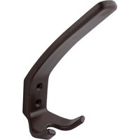 Huthaken Amun Garderobenhaken Breite 57 mm, Höhe 150 mm, Kunststoff braun von SIRO