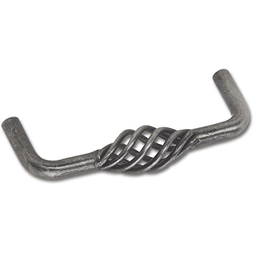 SIRO 1304-136ZN9 Griff Cage Lochabstand 128 mm, Breite 136 mm, Stahl altzinn antik von SIRO