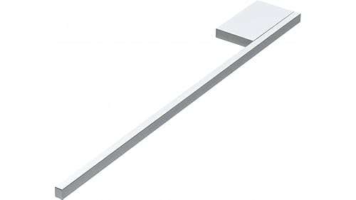 SIRO Handtuchhalter Freilassing, Modern, Aluminium chrom glänzend, 380 mm x 50 mm x 10 mm, LA 48 mm, 2142-380ZN1 von SIRO