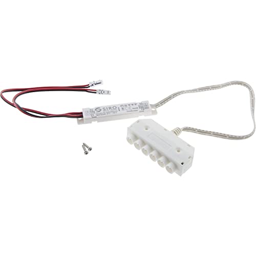 SIRO LED Empfänger SL-REC02 Duo Receiverer mit LED Verteiler 6-fach zur Steuerung von LED Streifen und Leuchten mittels 2-Kanal Fernbedienung, 24V - 144W weiß von SIRO