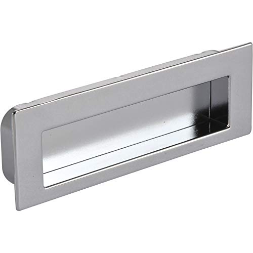 Siro 2382-112ZN1ZN80 Muschelgriff Nicola B 112,Einlassmaß 106,5 x 31 mm,ZN verchromt poliert, Druckguss - Stahl Chrom Glänzend Chrom Matt, 96 mm LA von SIRO