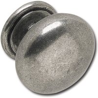 Siro - Möbelknopf (Möbelknauf) Omaha ø 33mm Tiefe 27mm Möbelgriff zn altsilber von SIRO