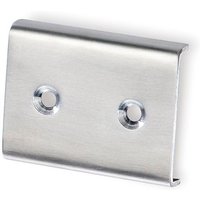 Verbindungsstück zu Garderobenleiste Aton B 52 mm, H 40 mm, Edelstahl gebürstet von SIRO