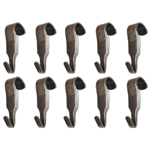 Bilderschienenhaken Bronze Schmale Bilderschienenhaken Heavy Duty Galerie Hängende Formhaken Spiegel Fotorahmen Hängende Metallhaken 10 Stück von SISI UK