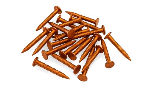 Kupfer-Nägel, massive Kupfer-Dachnägel für Filz, Holz, Baumstumpfentfernung – rostfreie Befestigung für den Außenbereich (30 mm x 3,35 mm, 50 Stück) von SISI UK
