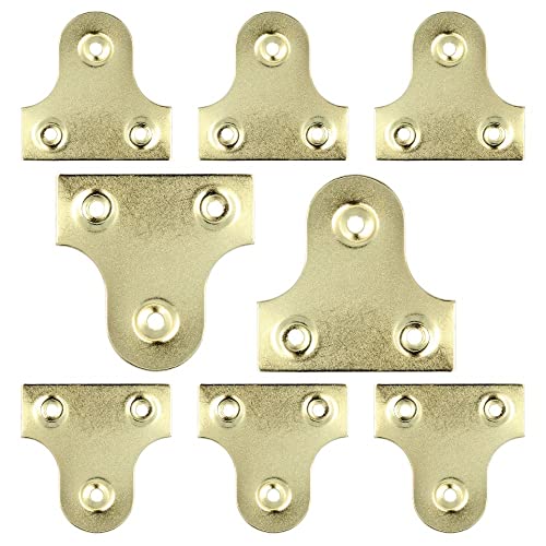 SISI UK Messing-Bildaufhängeplatten, 19 mm, schlichte Befestigungsplatten zum Aufhängen von Spiegelglasrahmen, sichere Rahmenaufhängung für Bilderrahmen, Spiegel, Leinwand, 10 Stück SISI UK Messing-Bildaufhängeplatten, 19 mm, schlichte Befestigungsplatten zum Aufhängen von Spiegelglasrahmen, sichere Rahmenaufhängung für Bilderrahmen, Spiegel, Leinwand, 10 Stück von SISI UK