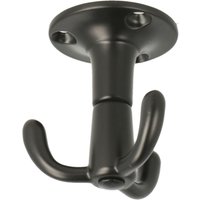 Dreifach Drehhaken Garderobe Spider - Drehhaken Decke ø 48mm, Höhe 52mm, Zamak, schwarz matt Dreifach Drehhaken Garderobe Spider - Drehhaken Decke ø 48mm, Höhe 52mm, Zamak, schwarz matt von SISO