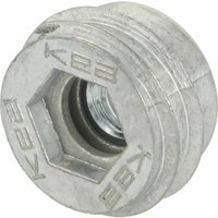 Einschraubmuffe kea M8 mit integriertem Federsystem, Zinkdruckguss, blank von SISO