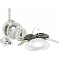 Siso - Zylinder Glastürschloss 689 verschiedensperrend, Zamak verchromt von SISO