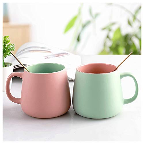 Tasse Einfache Und Frische Pastorale Art Becher Romantische Paar Tasse Kreative Kaffee Milch Keramik Becher, Um EIN Sinnvolles Geschenk An Den Liebhaber 530ml Zu Senden Kaffeetasse mit (Color : Pink Tasse Einfache Und Frische Pastorale Art Becher Romantische Paar Tasse Kreative Kaffee Milch Keramik Becher, Um EIN Sinnvolles Geschenk An Den Liebhaber 530ml Zu Senden Kaffeetasse mit (Color : Pink von SISWIM