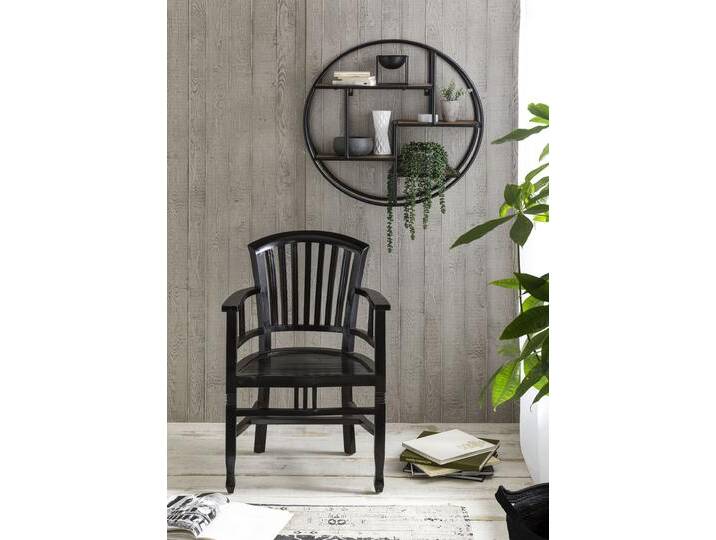 Armlehnstuhl SIT Samba , braun (dunkelbraun), Massivholz, Stühle, im Lodge-Stil von SIT-Möbel