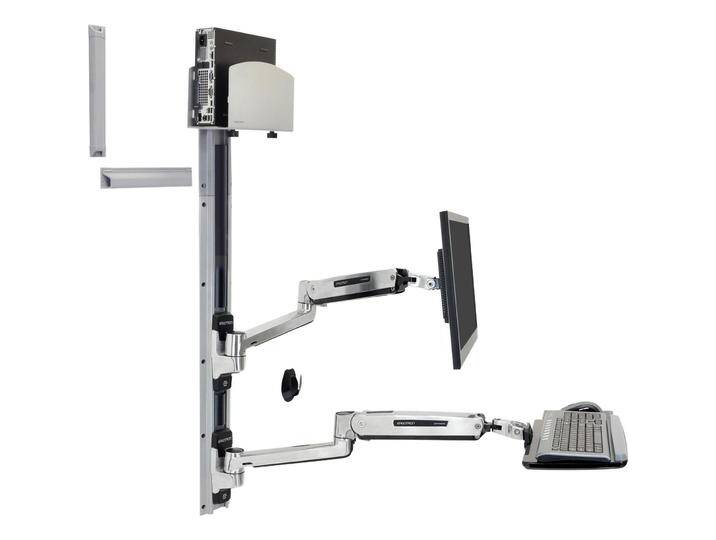 Ergotron LX Sit Stand Wall Mount System (Wand, 42 , 11.30 kg), Monitor Halterung, Grau von SIT-Möbel