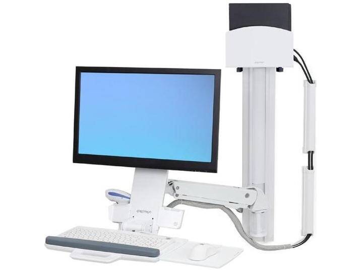 Ergotron Styleview Sit-Stand Combo Sys (Wand, 24 , 13.20 kg), Monitor Halterung, Weiss von SIT-Möbel