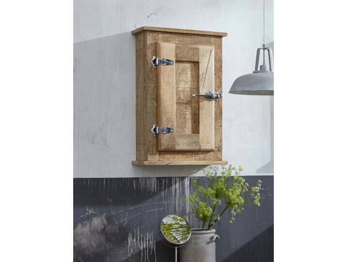 Hängeschrank SIT Frigo , beige (natur), B:45cm H:70cm T:20cm, Massivholz, Schränke, Mangoholz im Antik-Look mit Kühlschrankgriffen, Breite 45 cm von SIT-Möbel