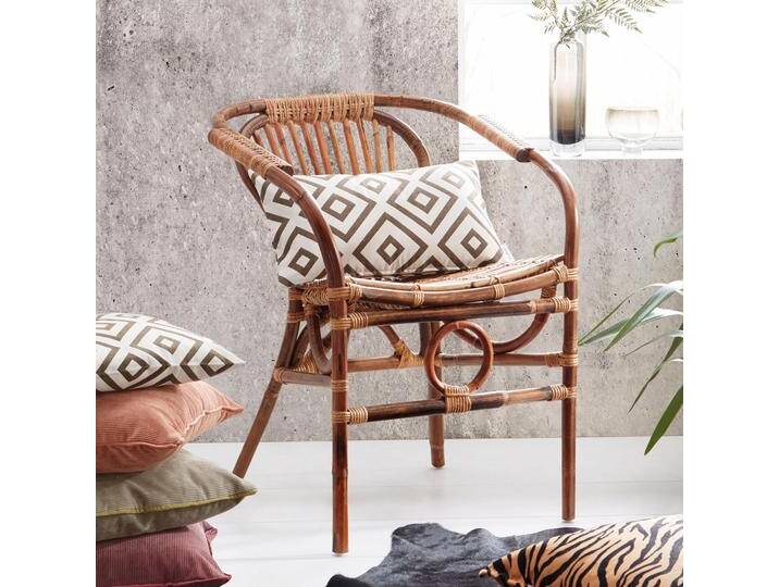 Rattanstuhl SIT Vintage , braun, B:61cm H:79cm T:60cm, Rattan, Stühle Rattanstuhl SIT Vintage , braun, B:61cm H:79cm T:60cm, Rattan, Stühle von SIT-Möbel