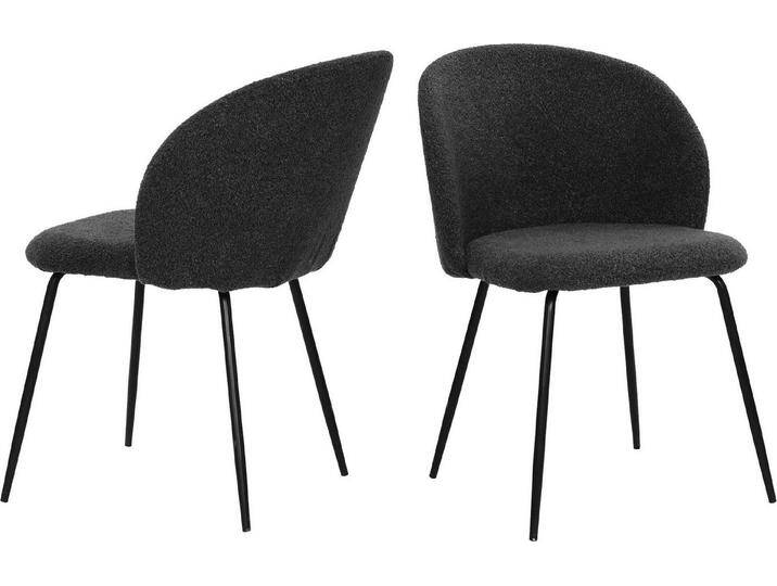 SIT 4-Fußstuhl (Set, 2 St), Oeko-Tex zertifiziert, schwarz, Bezug Strukturstoff schwarz von SIT-Möbel