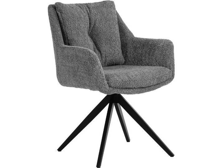 SIT Armlehnstuhl, mit 360° Drehfunktion, grau schwarz, Bezug Bouclé grau, mit 360° Drehfunktion SIT Armlehnstuhl, mit 360° Drehfunktion, grau schwarz, Bezug Bouclé grau, mit 360° Drehfunktion von SIT-Möbel