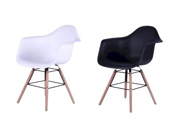 SIT Designer-Stuhl mit Armlehne 2424 Schwarz von SIT-Möbel