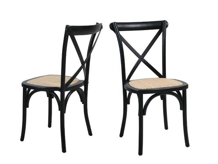 SIT »Ludwig« Rattan Stuhl 2er-Set schwarz von SIT-Möbel