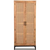 SIT Möbel CANE Garderobenschrank Mango lackiert mit Rattan-Front, Gestell Metall von SIT Möbel