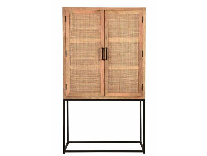 SIT Möbel CANE Highboard Mango lackiert mit Rattan-Front, Gestell SIT Möbel CANE Highboard Mango lackiert mit Rattan-Front, Gestell von SIT-Möbel