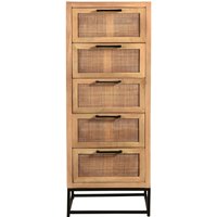 SIT Möbel CANE Kommode Metall/Mango lackiert mit Rattan-Front von SIT Möbel