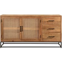 SIT Möbel CANE Sideboard Mango lackiert mit Rattan-Front, Gestell Metall von SIT Möbel