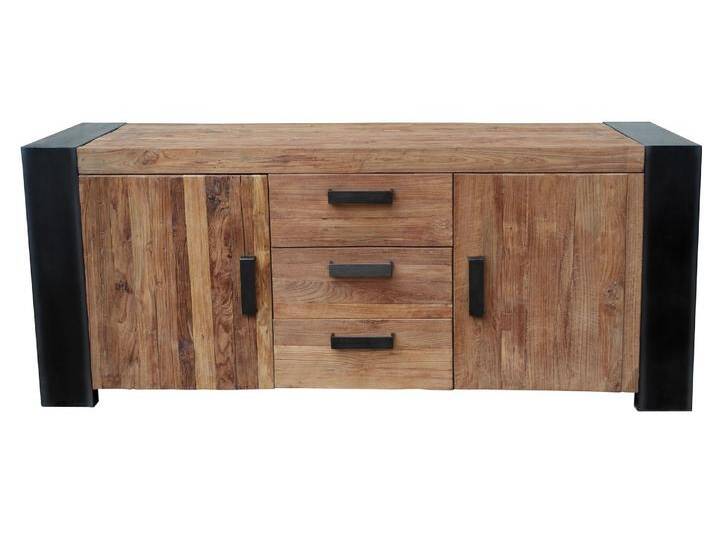 SIT Möbel CROCO Sideboard Metall/Teak Antikfinish von SIT-Möbel