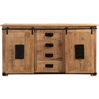 SIT Möbel NAMUR Sideboard Mango natur mit antikschwarzen Beschlägen von SIT Möbel