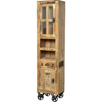SIT Möbel RUSTIC Hochschrank lackiertes Mangoholz mit starken Gebrauchsspuren Natur Antik SIT Möbel RUSTIC Hochschrank lackiertes Mangoholz mit starken Gebrauchsspuren Natur Antik von SIT Möbel