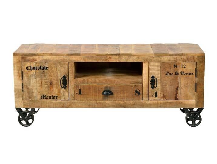 SIT Möbel RUSTIC Lowboard lackiertes Mangoholz mit starken von SIT-Möbel