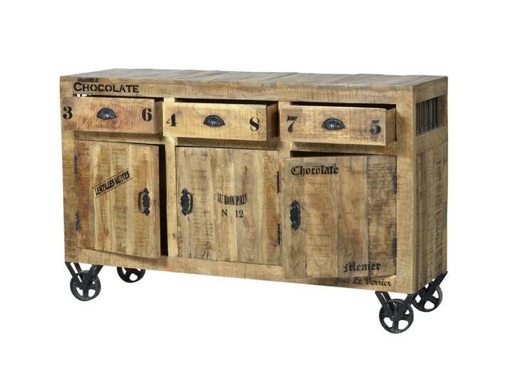 SIT Möbel RUSTIC Sideboard lackiertes Mangoholz mit starken SIT Möbel RUSTIC Sideboard lackiertes Mangoholz mit starken von SIT-Möbel