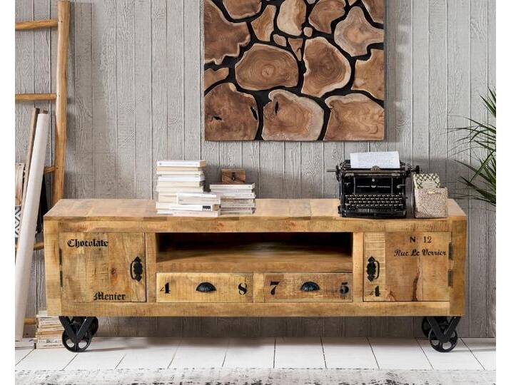 SIT »Rustic« Massivholz Mango Lowboard - 2 Türen, 2 Schubfächer von SIT-Möbel