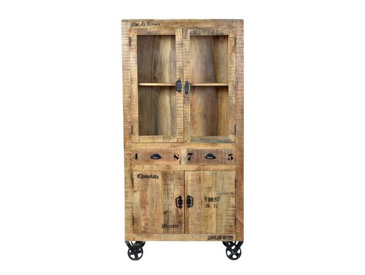 SIT »Rustic« Massivholz Mango Vitrine von SIT-Möbel