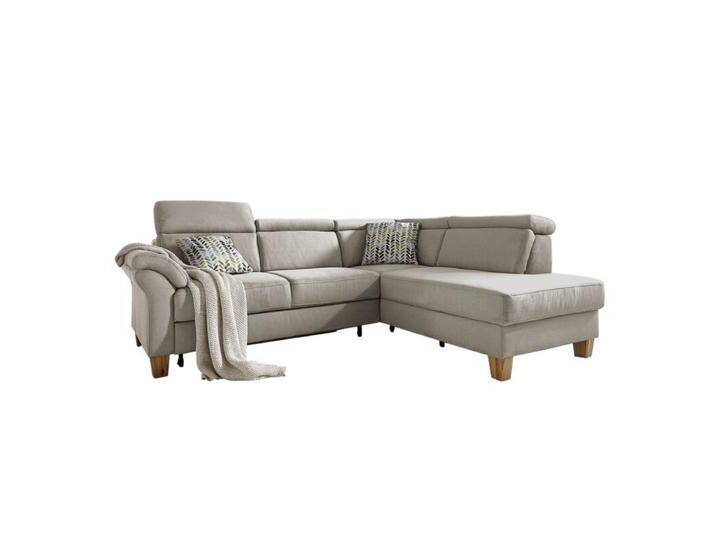 Sit&More Arngast Ecksofa mit optionalem Funktionspaket - Microfaser Toro 90 hellgrau , ohne Funktion , rechts von SIT-Möbel