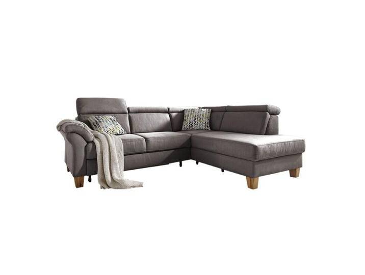 Sit&More Arngast Ecksofa mit optionalem Funktionspaket - Microfaser Toro 94 grau , ohne Funktion , rechts von SIT-Möbel