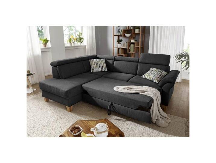 Sit&More Arngast Ecksofa mit optionalem Funktionspaket - Microfaser Toro 95 anthrazit , manuelle Kopfteilverstellung & Schlaffunktion , links Sit&More Arngast Ecksofa mit optionalem Funktionspaket - Microfaser Toro 95 anthrazit , manuelle Kopfteilverstellung & Schlaffunktion , links von SIT-Möbel