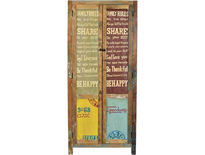 Stauraumschrank SIT Speedway , bunt, B:80cm H:180cm T:40cm, Massivholz, Recyceltes Altholz, Schränke, aus recyceltem Altholz, Breite 80 cm, Shabby Chic, Vintage Stauraumschrank SIT Speedway , bunt, B:80cm H:180cm T:40cm, Massivholz, Recyceltes Altholz, Schränke, aus recyceltem Altholz, Breite 80 cm, Shabby Chic, Vintage von SIT-Möbel